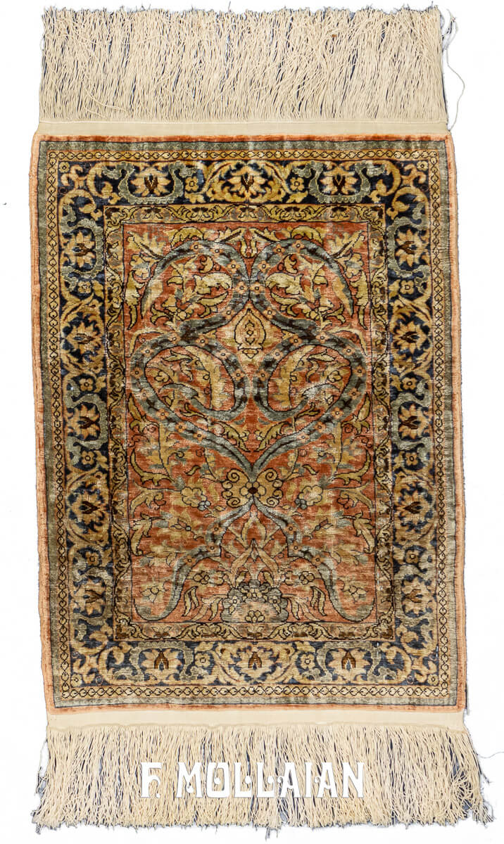 Hereke Rug Silk Extra Fine Beige Color n°:956212